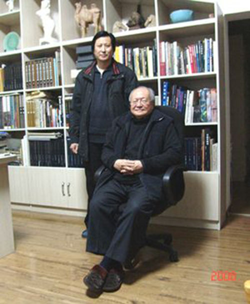 中国雕塑专业委员会会长钱绍武先生与傅绍相总经理